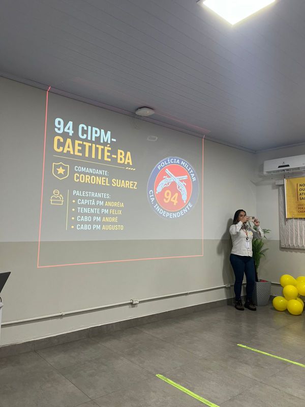 Caetité: 94ª CIPM realizou Maio Amarelo no trânsito enxergar o outro é salvar vidas — imagem 2